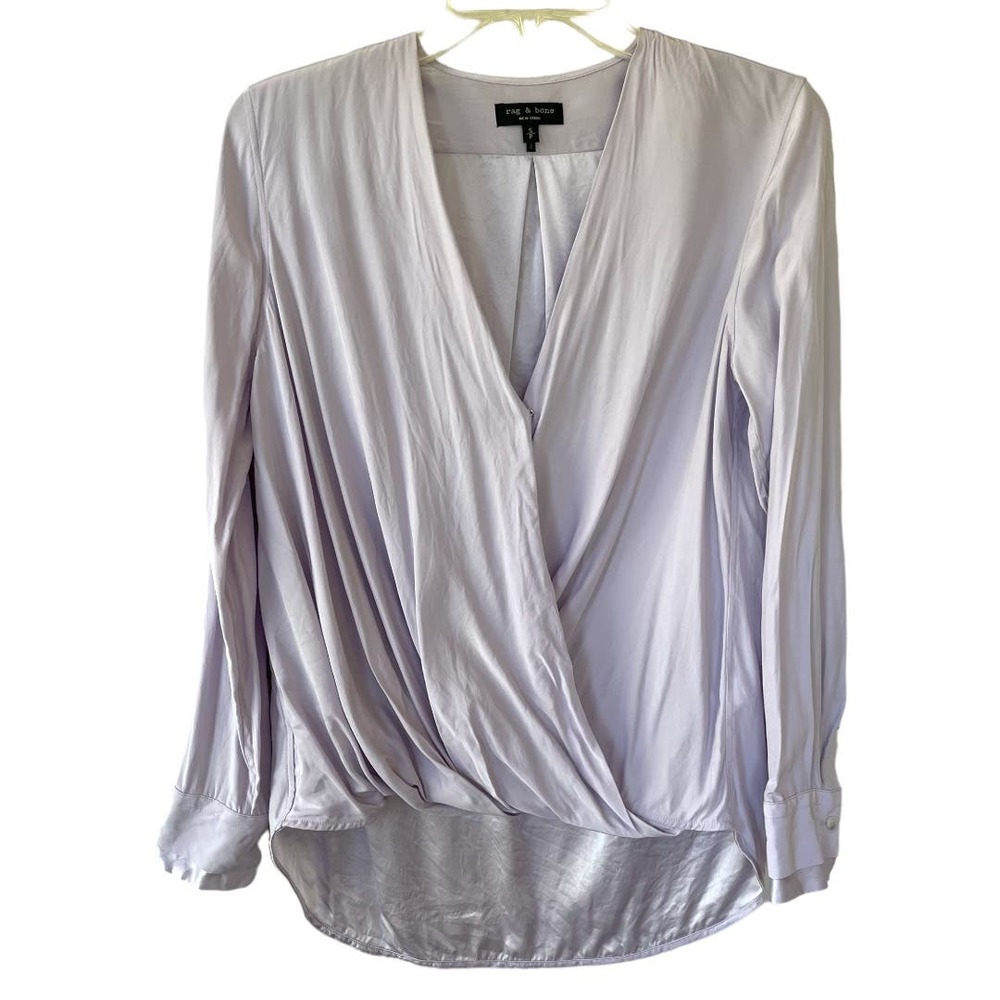 Rag & Bone Silk Lilac top size S/P